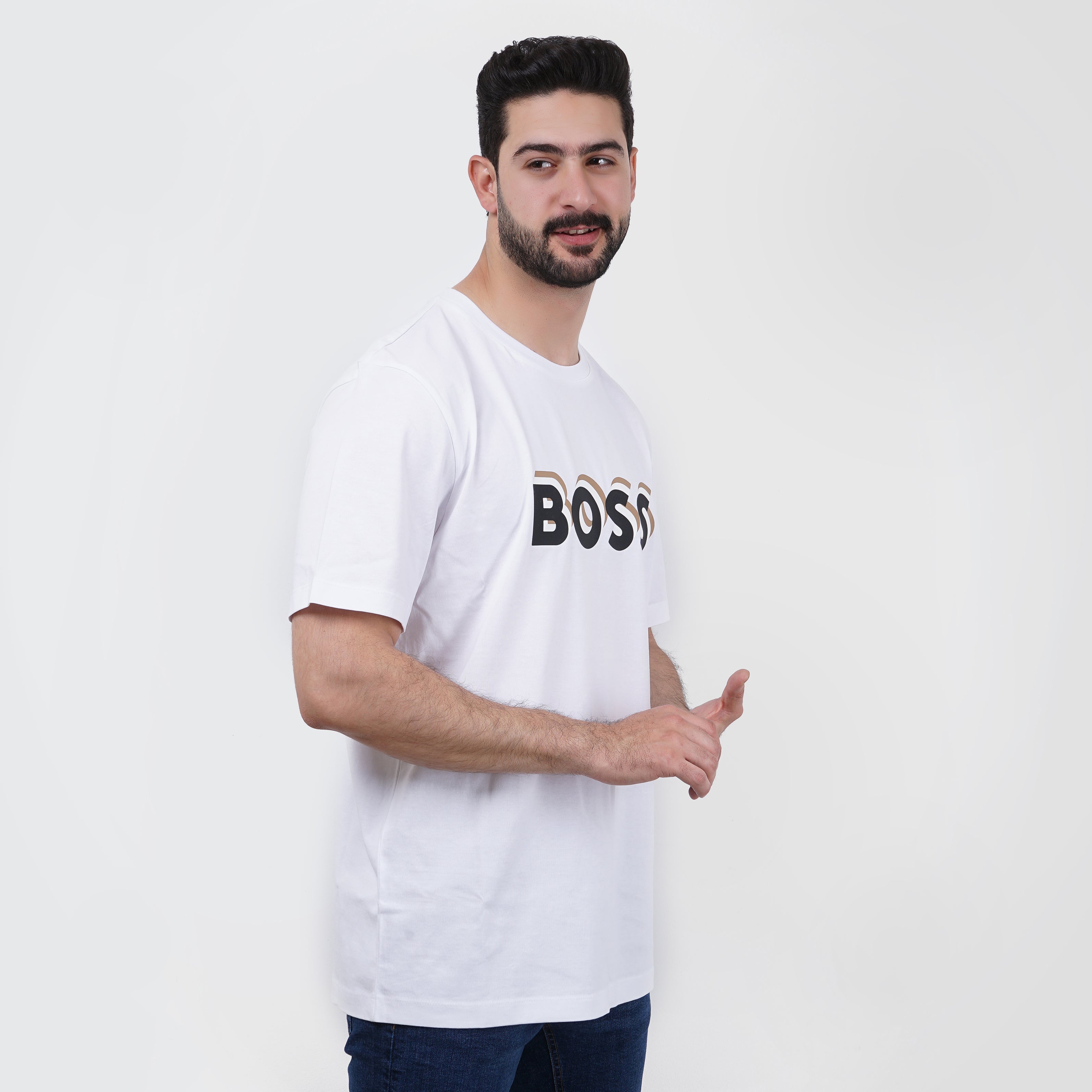 Boss Logo Print Tee - Marca Deals - Boss