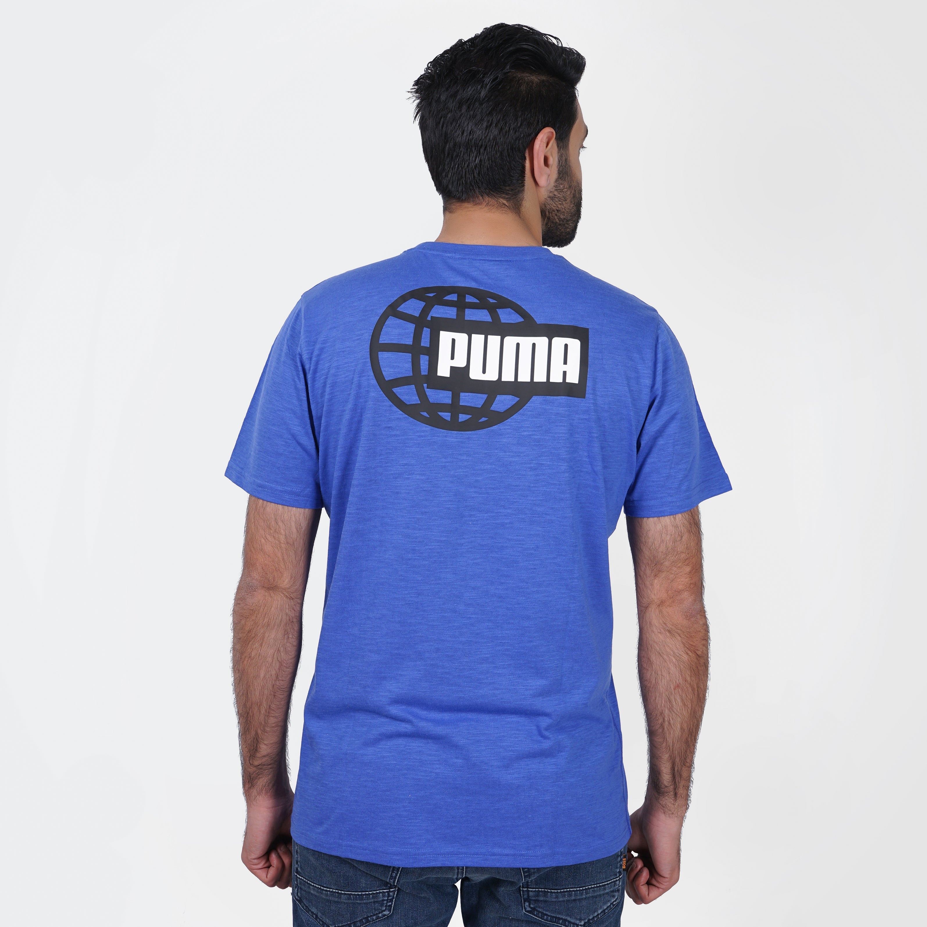 Original Blue PUMA Short Sleeves T-Shirt - Marca Deals - puma