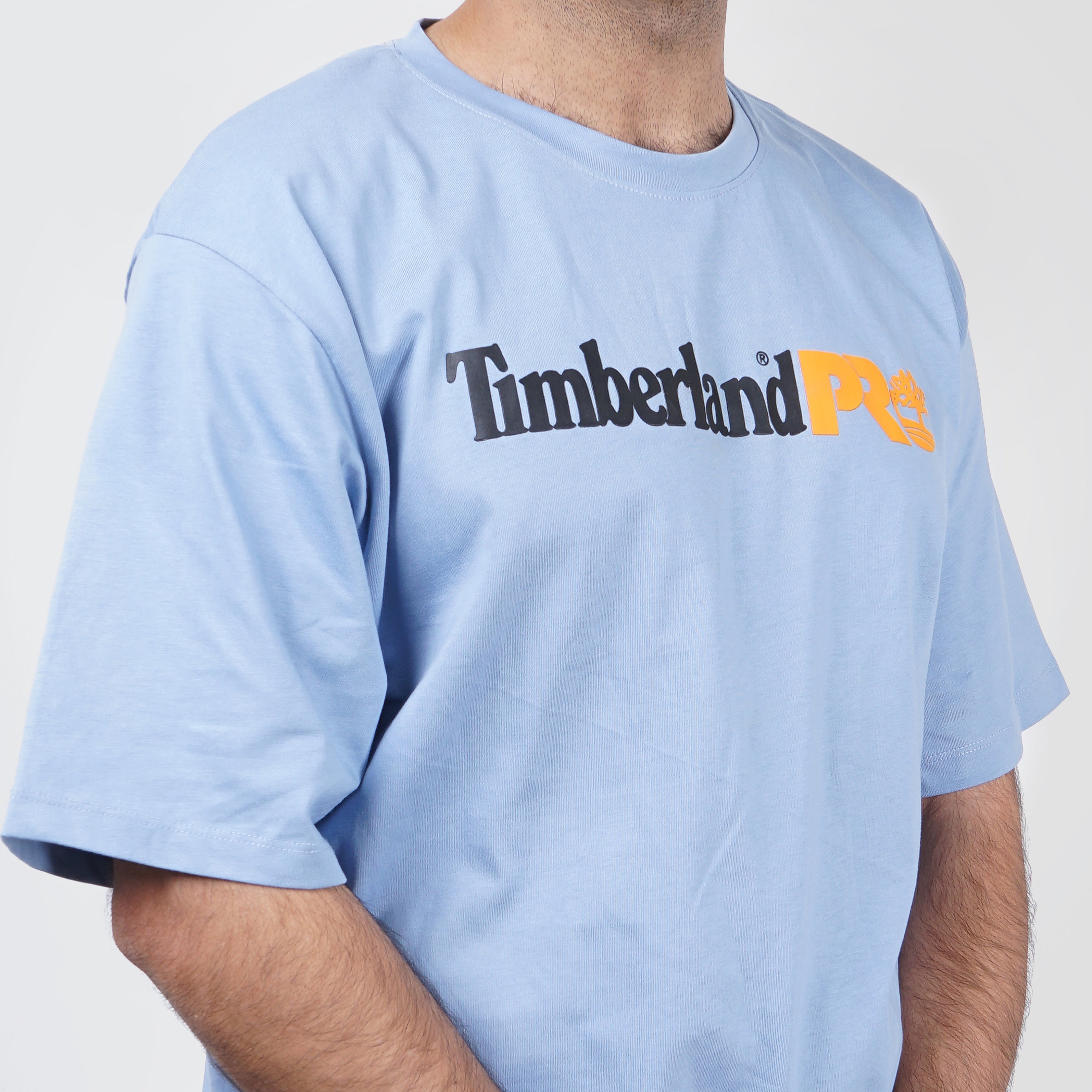 Timberland Printed Baby Blue T-Shirt - Marca Deals - Timberland