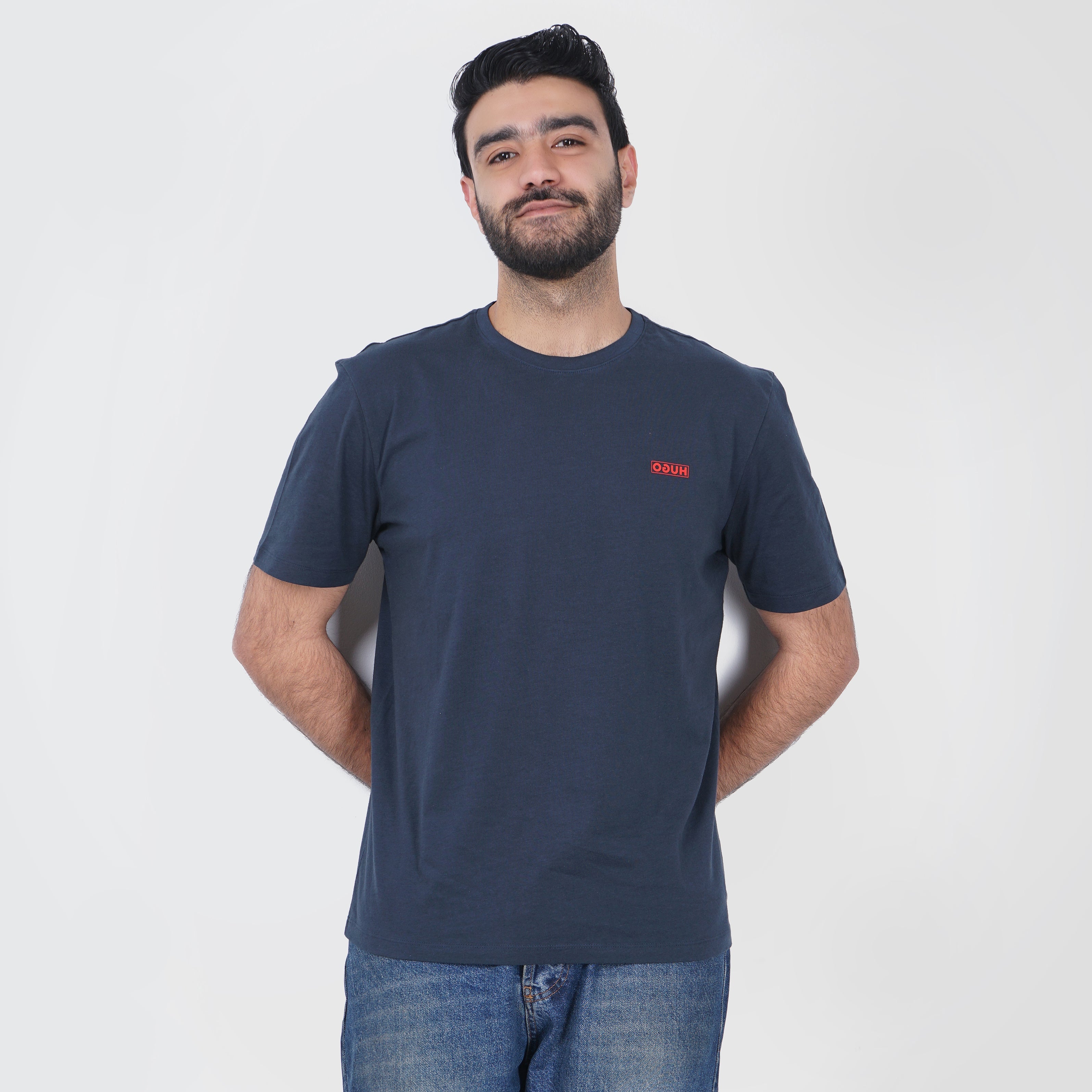 COTTON-JERSEY T-SHIRT WITH LOGO PRINT - Marca Deals - Hugo Boss