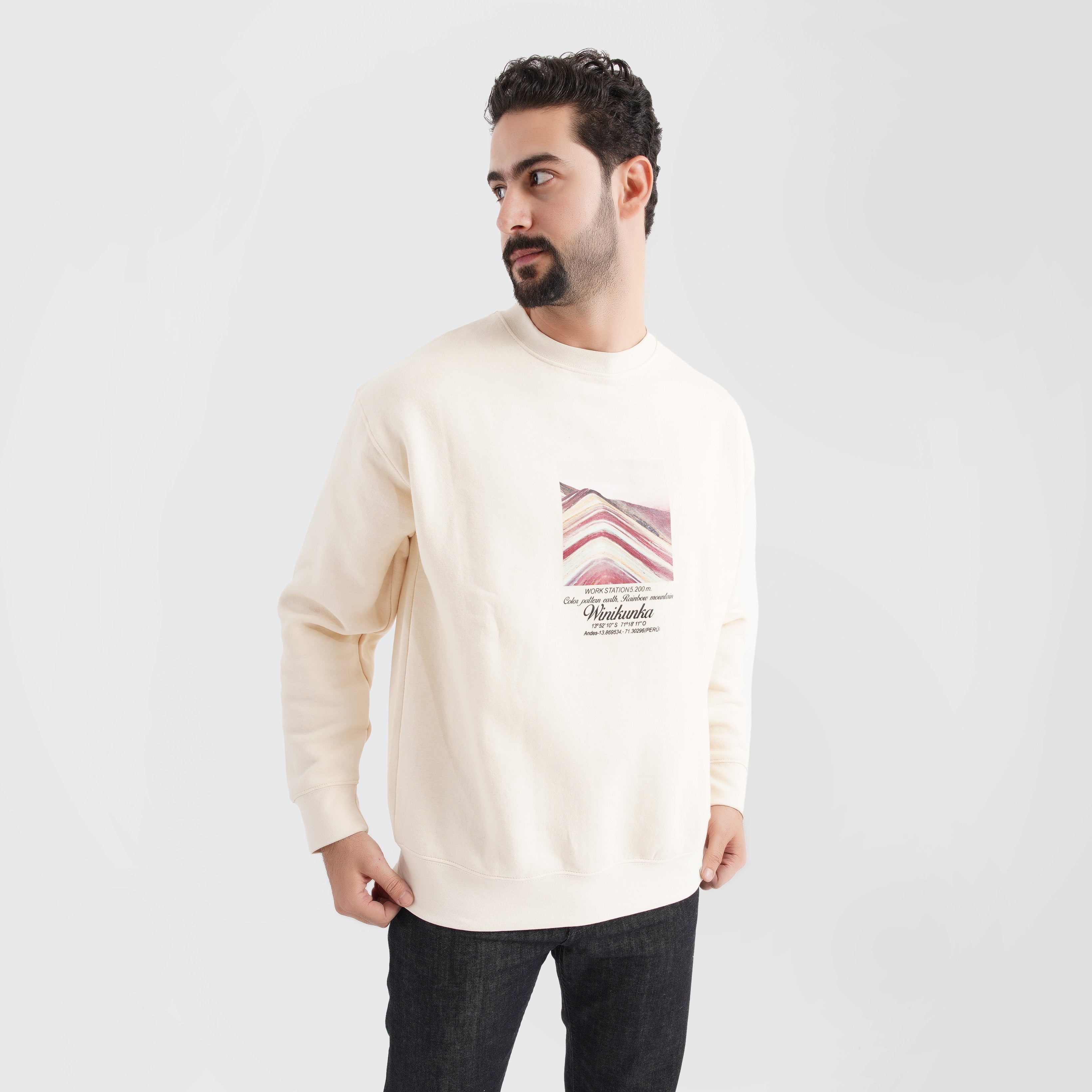 Pull&Bear MOUNTAIN PRINT SWEATSHIRT - Marca Deals - Pull and Bear