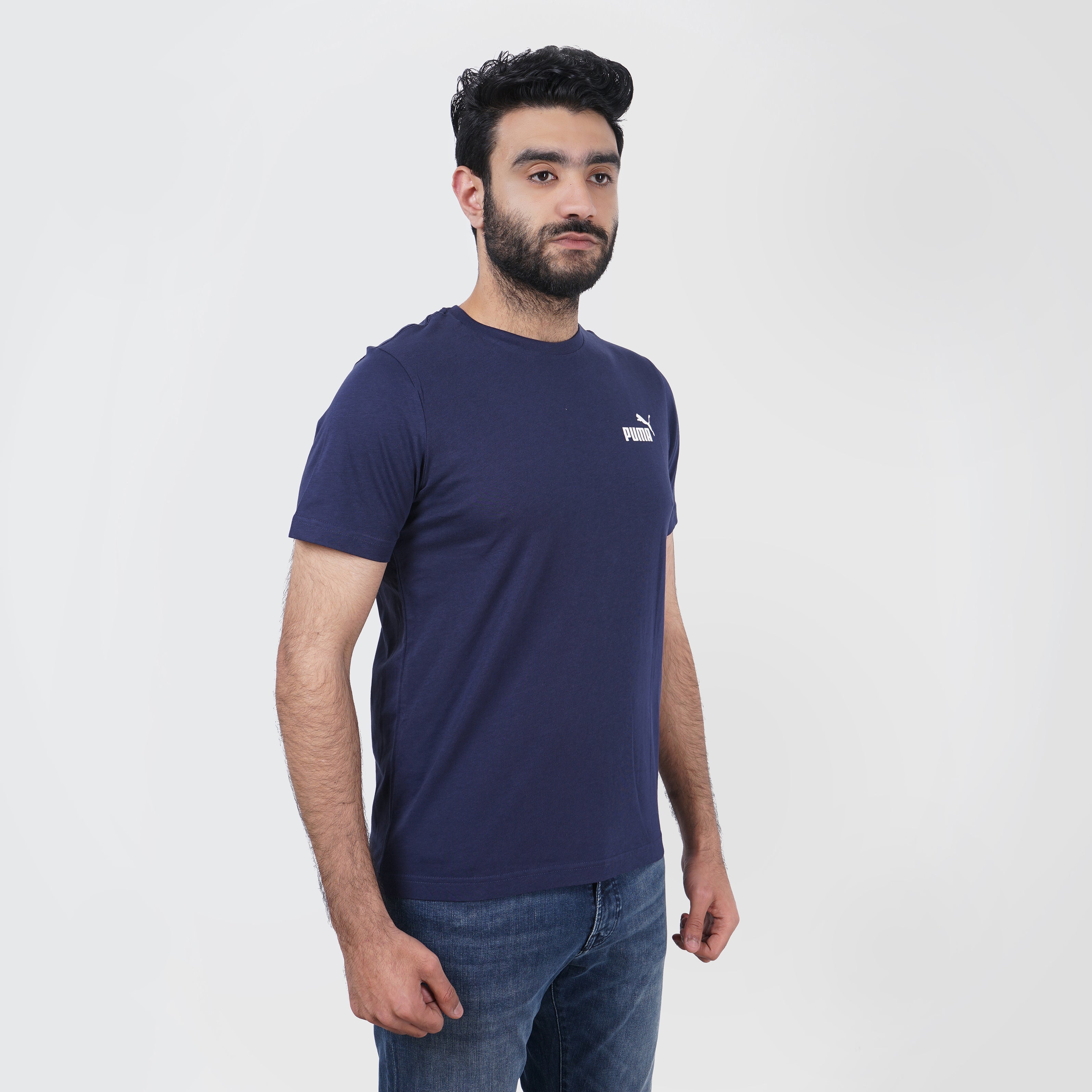 Puma Short Sleeves Printed Navy T-Shirt - Marca Deals - puma
