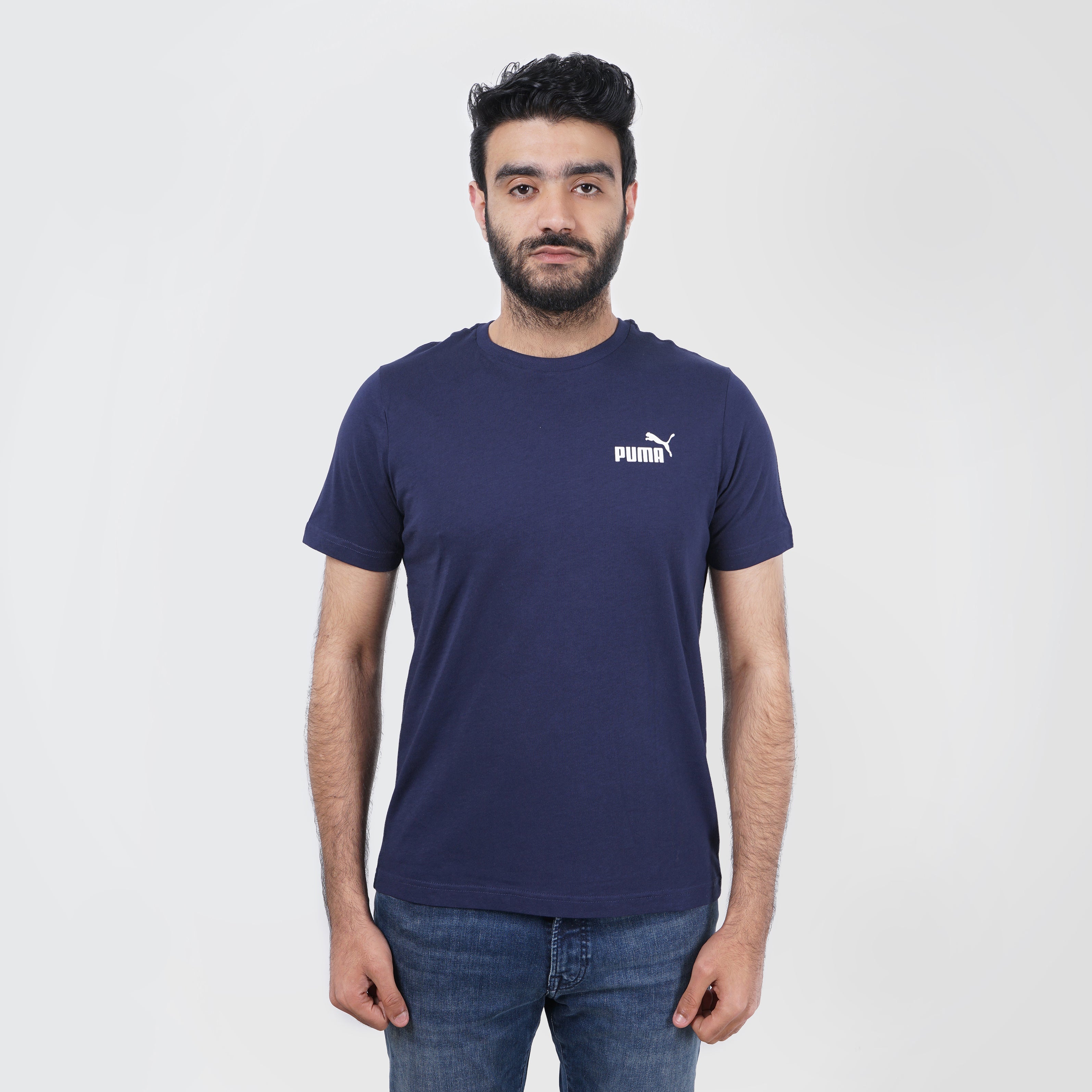 Puma Short Sleeves Printed Navy T-Shirt - Marca Deals - puma