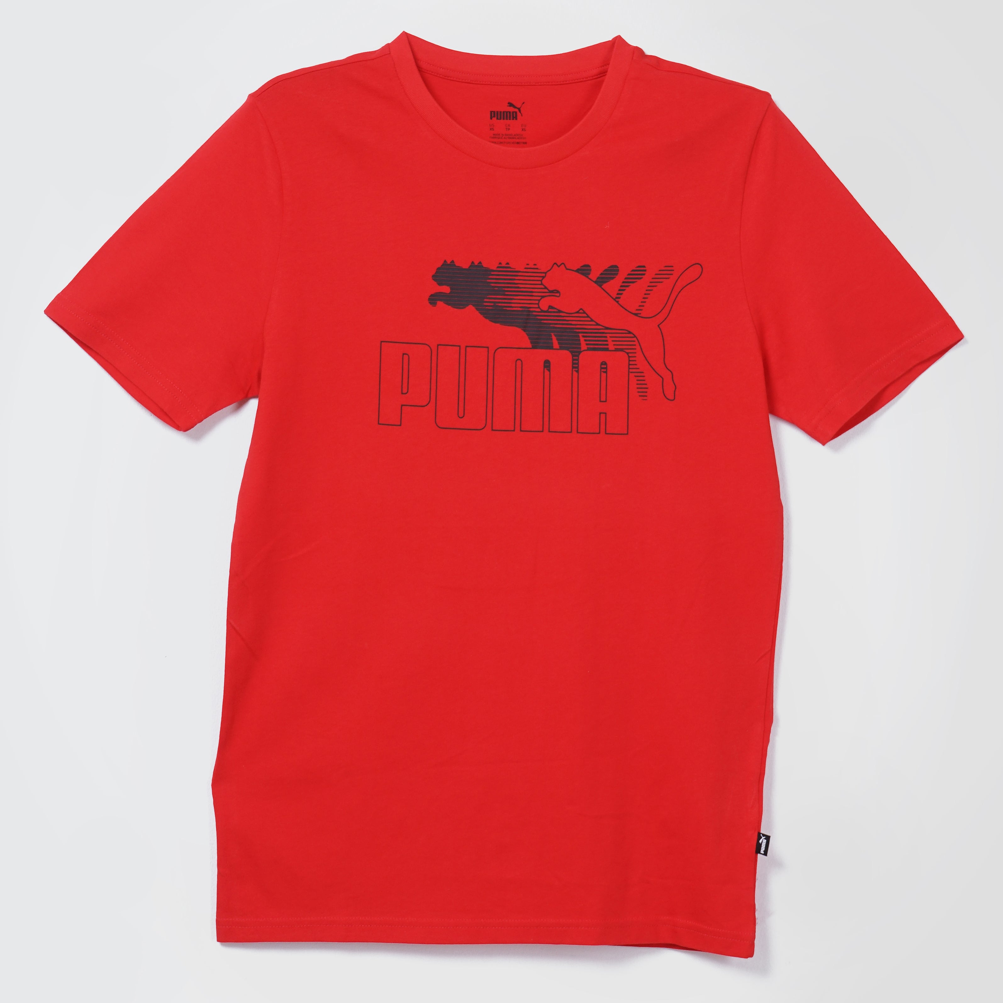 Puma Short Sleeves Printed Red T-Shirt - Marca Deals - puma